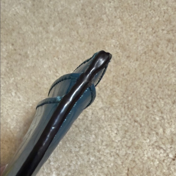 Coach Blue Embossed Card Holder - Picture 5 of 6